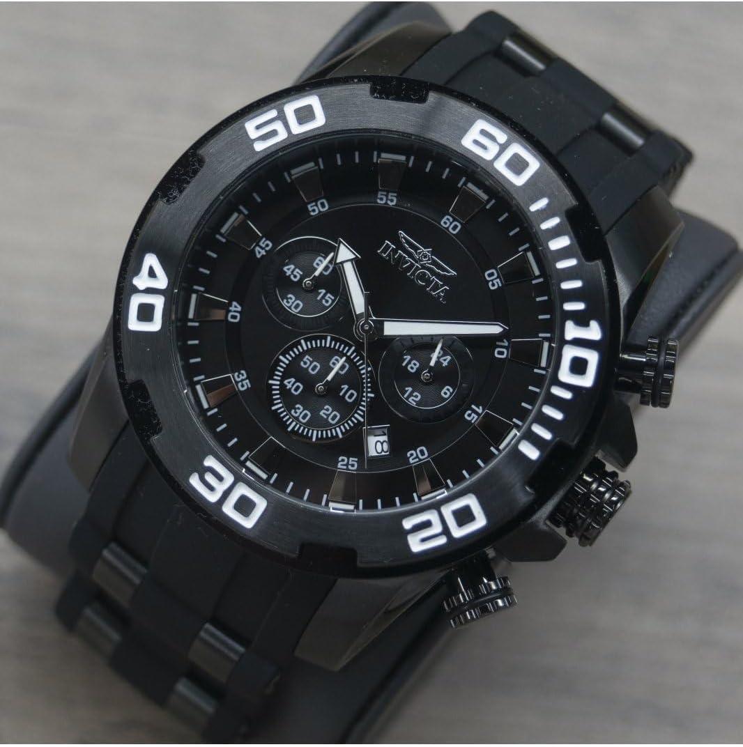 image:imageInvicta Mens 22338 Pro Diver Analog Display Quartz Black Watch