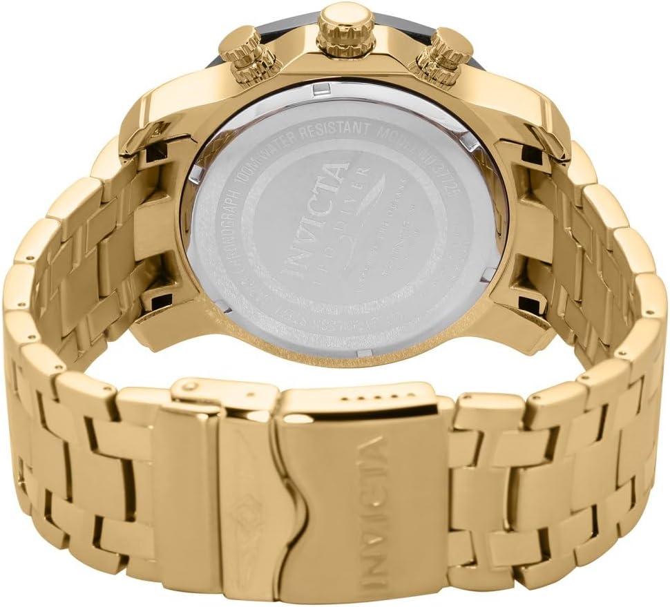 image:imageInvicta Mens Pro Diver 50mm Stainless Steel Quartz Watch Gold Model 37725