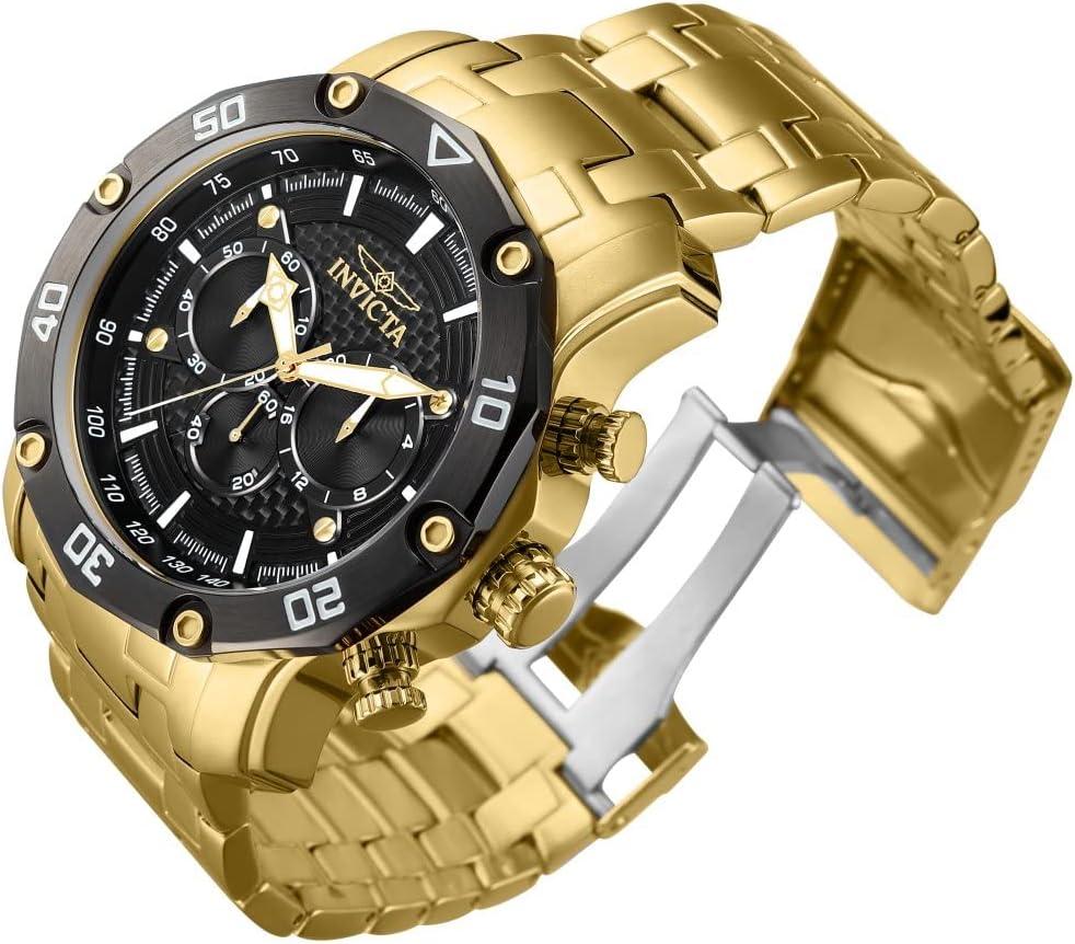 image:imageInvicta Mens Pro Diver 50mm Stainless Steel Quartz Watch Gold Model 37725