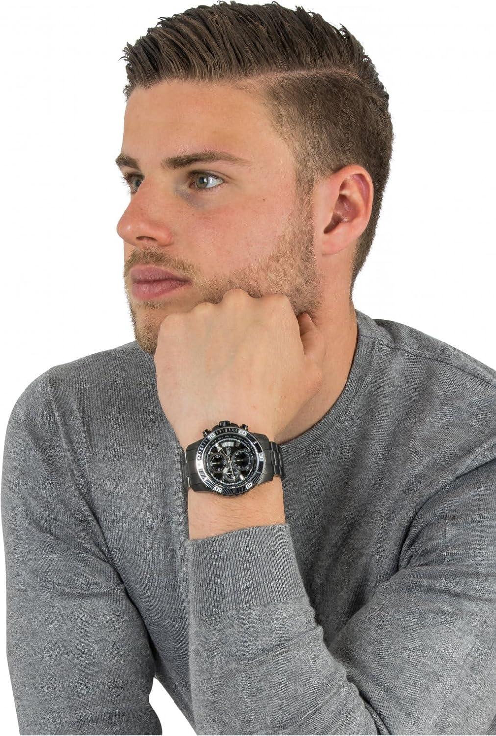 image:imageInvicta Mens Pro Diver Quartz Multifunction Silver Dial WatchBlack