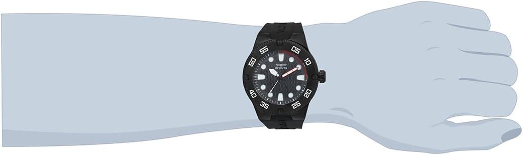 image:imageInvicta Mens Pro Diver Quartz Watch with a Silicone Band Black Model 18026
