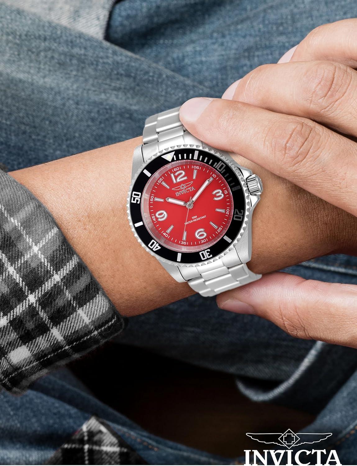 image:imageInvicta Mens Watch Stainless Steel 40mmRed