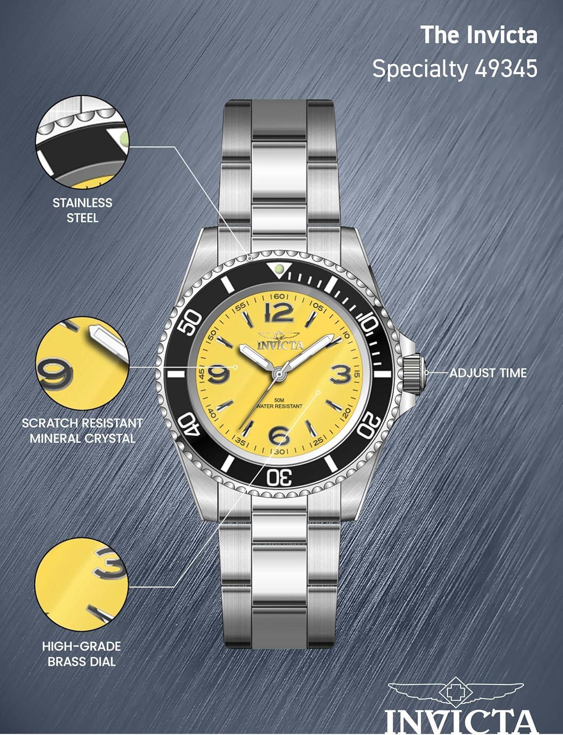 image:imageInvicta Mens Watch Stainless Steel 40mmYellow