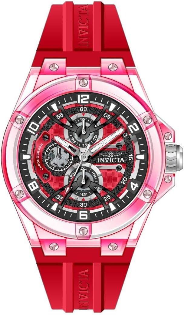 image:imageInvicta Racing Men 46mm Plastic Red Red dial VH67 Quartz