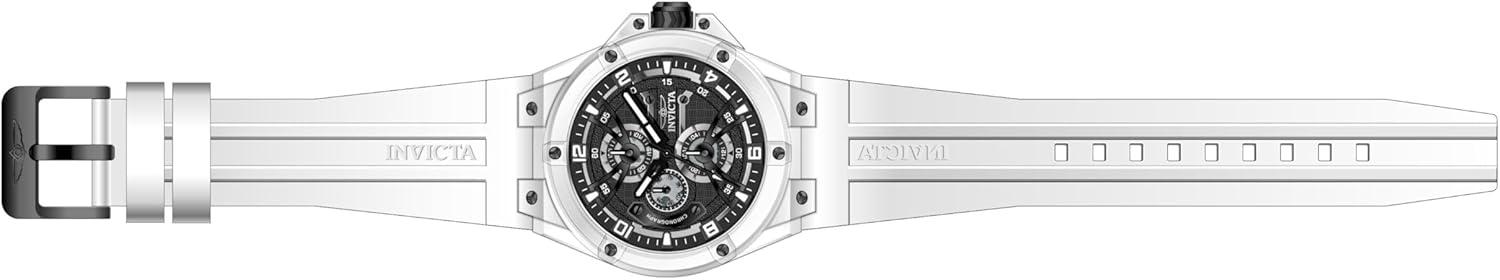 image:imageInvicta Racing Men 46mm Plastic White Black dial VH67 Quartz