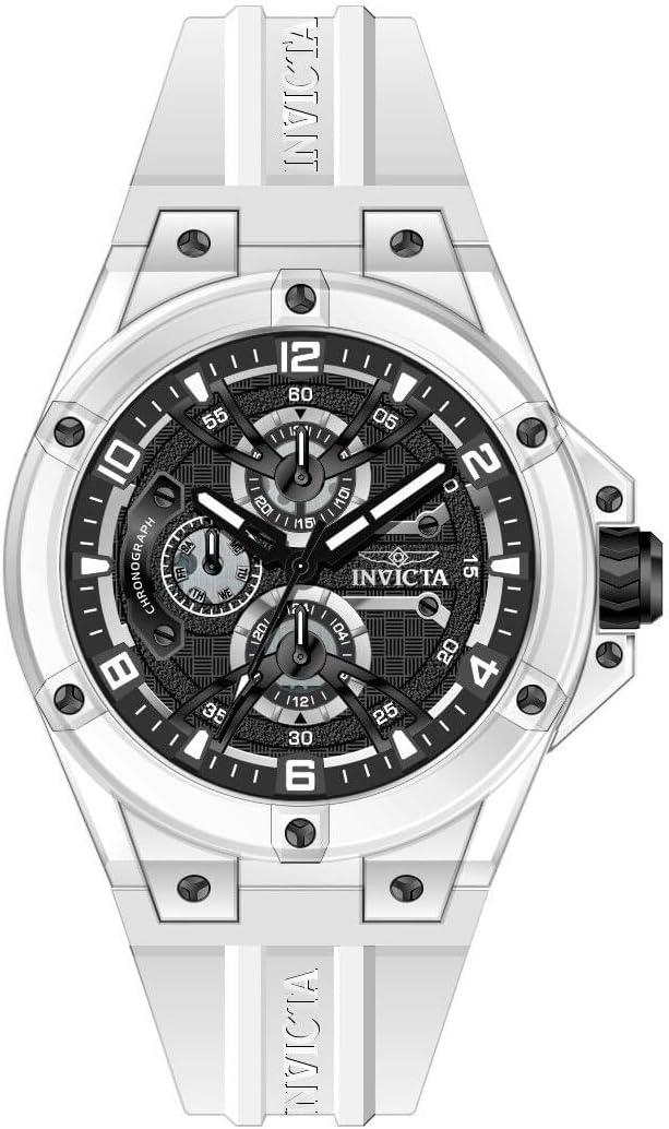image:imageInvicta Racing Men 46mm Plastic White Black dial VH67 Quartz