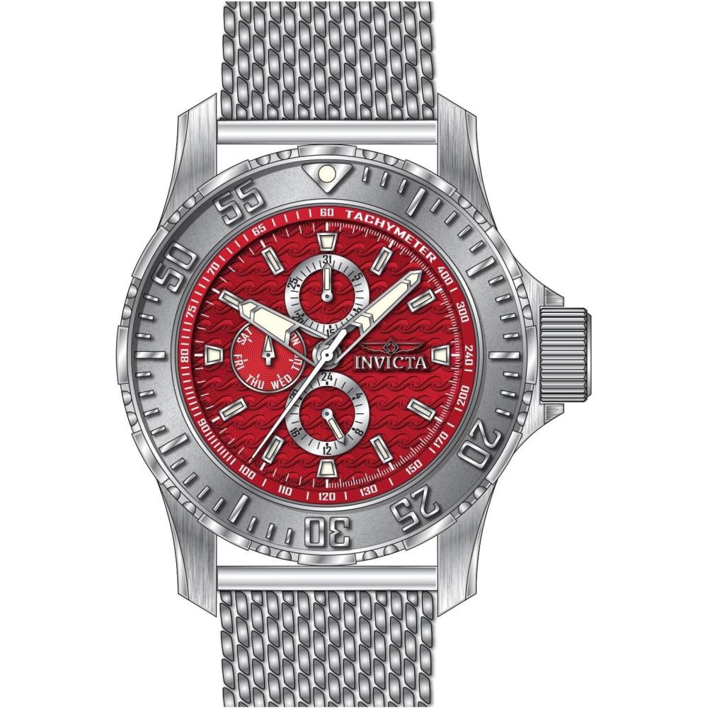 image:imageINVICTA Vintage Men 4950mm Stainless Steel Steel Black dial VH67 Quartz