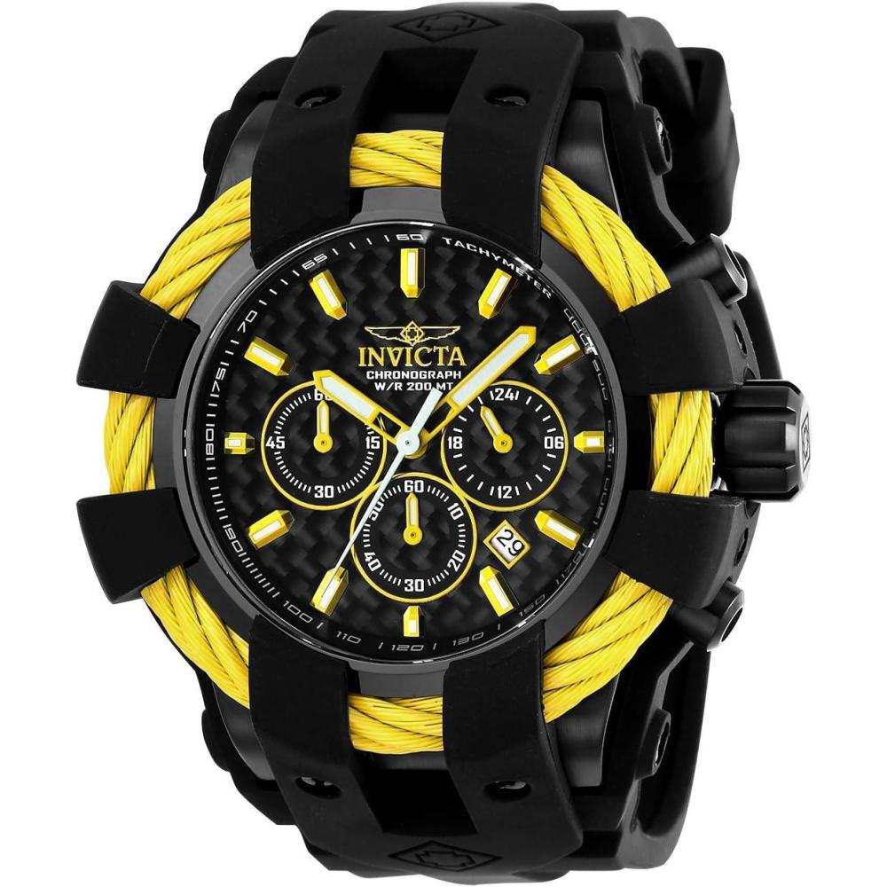 image:imageInvicta Mens 23855 Bolt Analog Display Quartz Black Watch23871