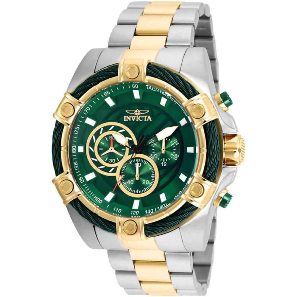 image:imageInvicta Mens Bolt Quartz Chronograph 52mm Watch with StainlessSteel Strap Gold 252Two Tone