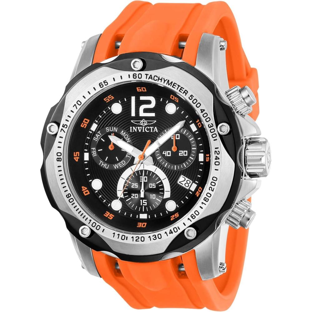 image:imageInvicta Mens Speedway 51mm Silicone Quartz WatchStainless Steel