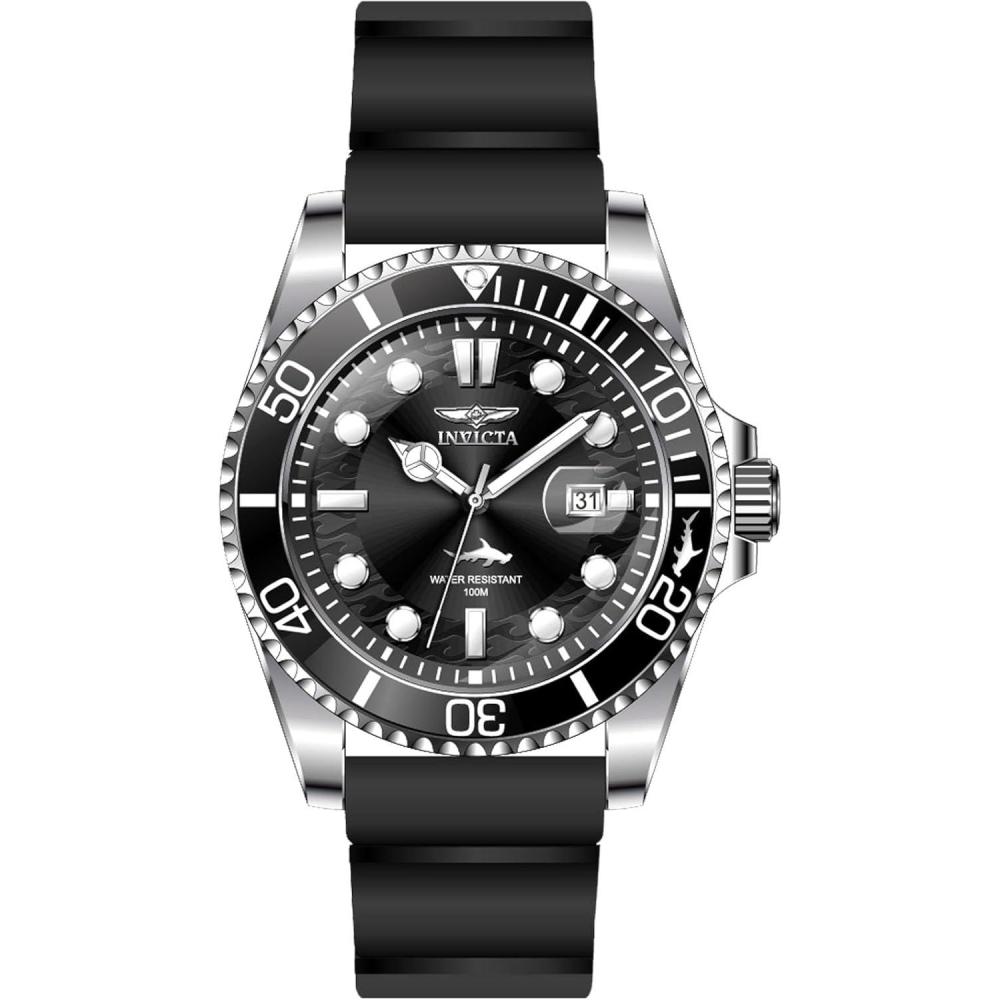 image:imageInvicta Pro Diver Men 43mm Stainless Steel Steel Black dial47161