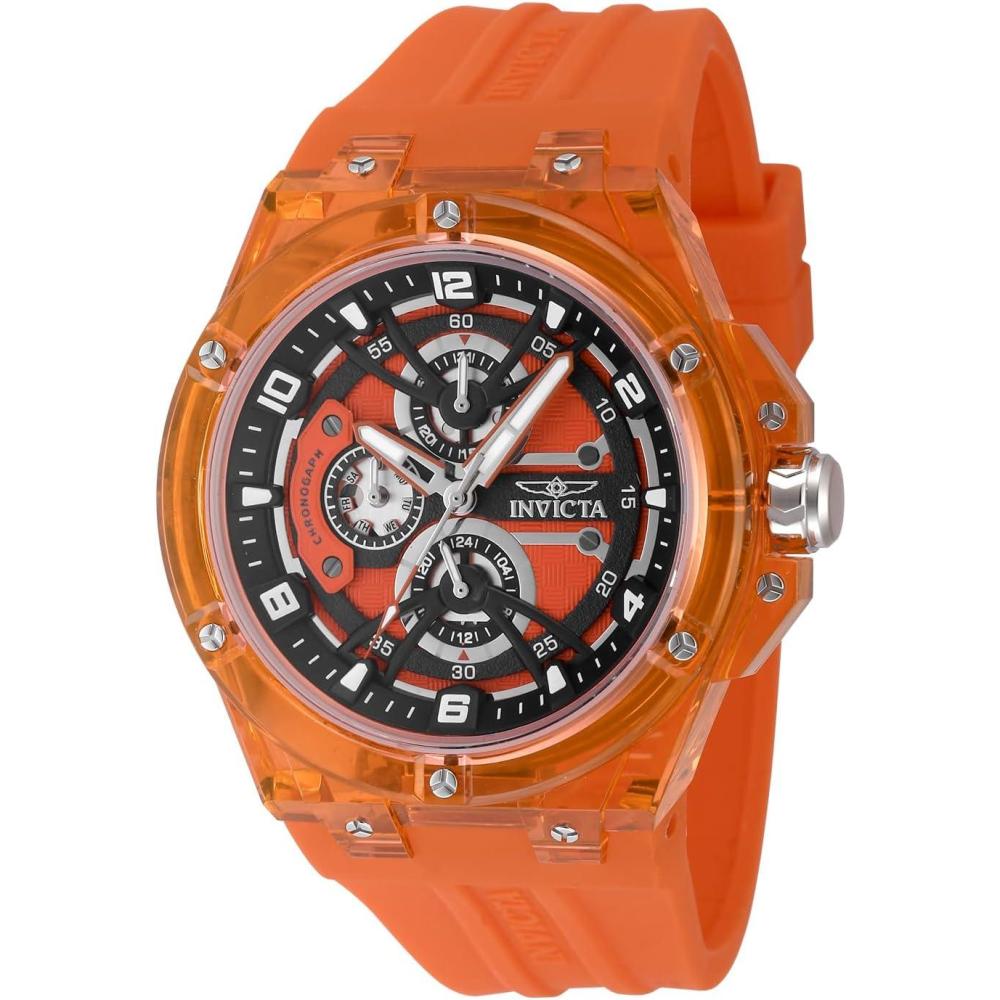 image:imageInvicta Racing Men 46mm Plastic Orange Orange dial VH67 Quartz