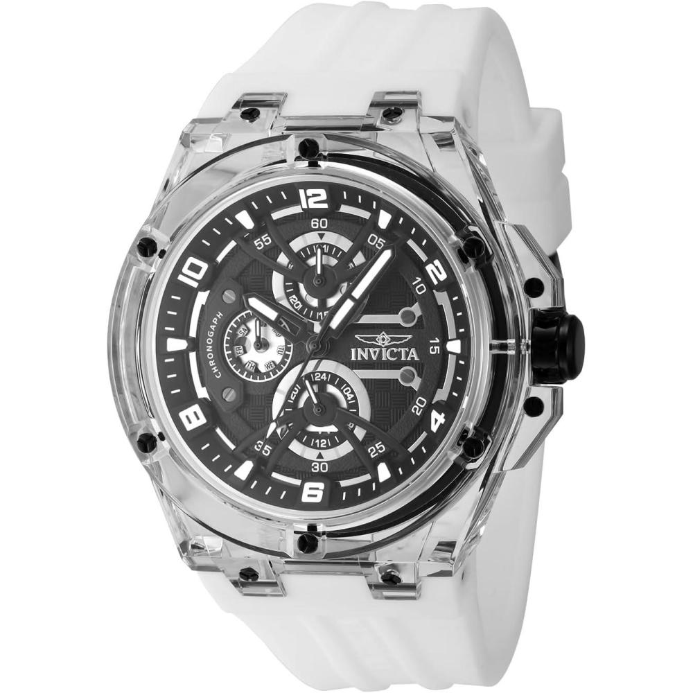 image:imageInvicta Racing Men 46mm Plastic White Black dial VH67 Quartz