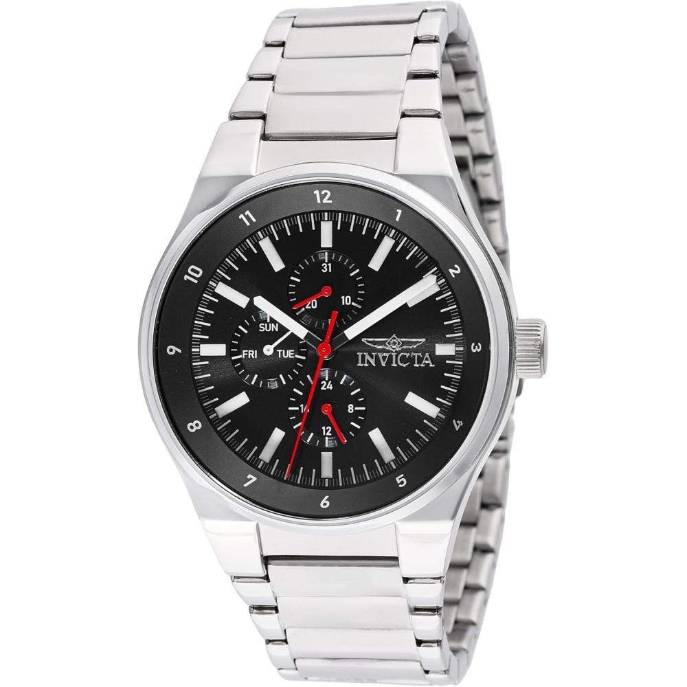 image:imageInvicta Racing Stainless Steel Mens Quartz Watch  44mmSilver  Black