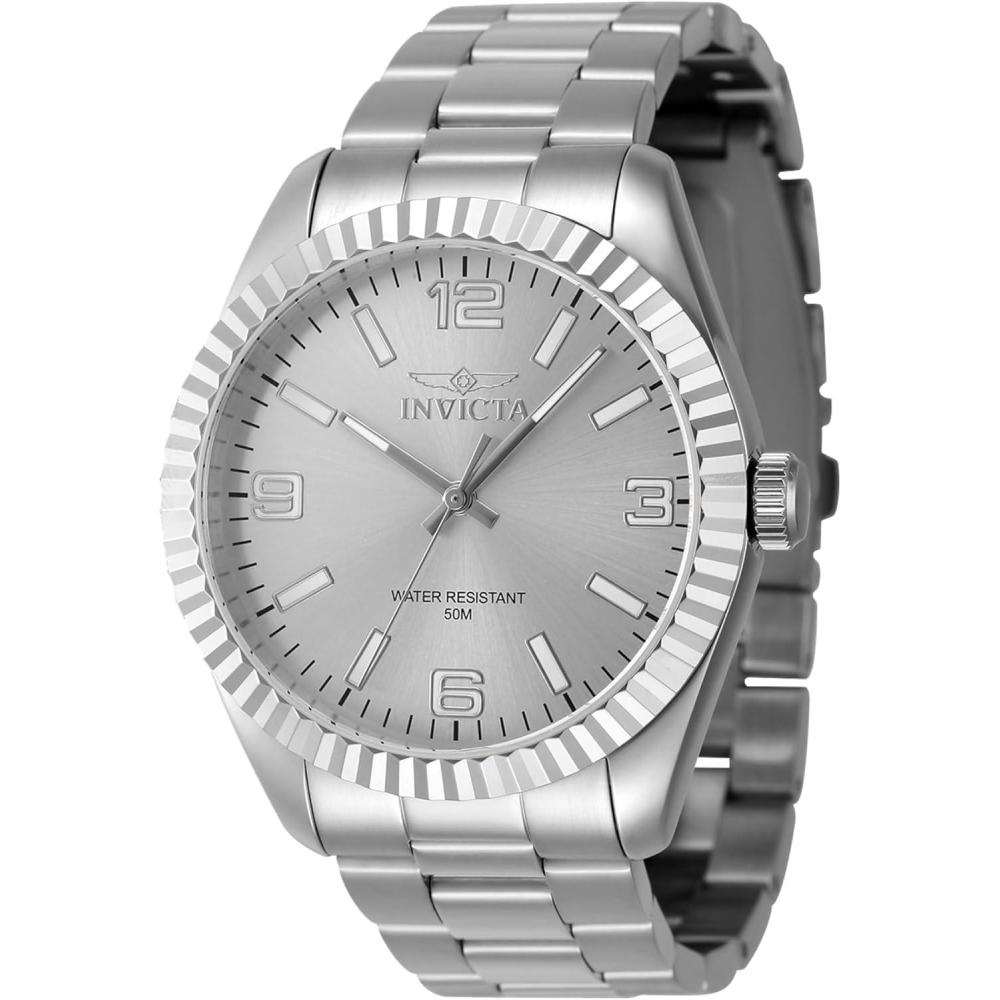 image:imageInvicta Specialty 47449 Mens Watch Waterproof Analogue Quartz Movement Stainless Steel with Silver dial 43mm