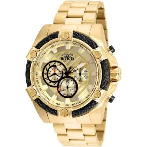 Invicta 25515 Bolt Men 52mm Stainless Steel Gold Gold dial VD54 Quartz