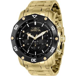 Invicta Men’s Pro Diver 50mm Stainless Steel Quartz Watch, Gold (Model: 37725)
