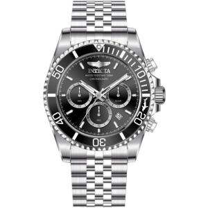 Invicta Pro Diver Men 43mm Stainless Steel Steel Black dial VD53 Quartz