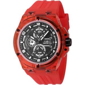 Invicta Racing Men 46mm Plastic Red Black dial VH67 Quartz