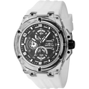 Invicta Racing Men 46mm Plastic White Black dial VH67 Quartz