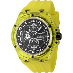 Invicta Racing Men 46mm Plastic Yellow Black dial VH67 Quartz