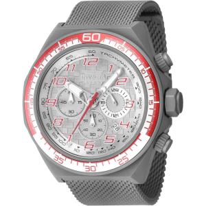 Invicta Racing Men 50.00mm Stainless Steel + Aluminum Red + Silver + Titanium Grey dial VD53