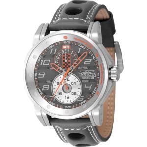 Invicta Racing Stainless Steel Men’s Quartz Watch – 46mm(Silver  Orange  Grey  Gunmetal)