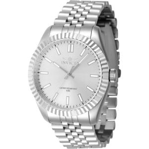 Invicta Specialty Men 43mm Stainless Steel Steel Silver dial PC21 Quartz