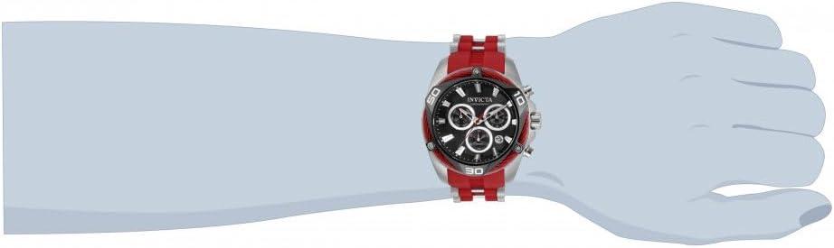 image:imageInvicta Mens Bolt 50mm Stainless Steel Silicone Quartz Chronograph Watch Red Model 31310