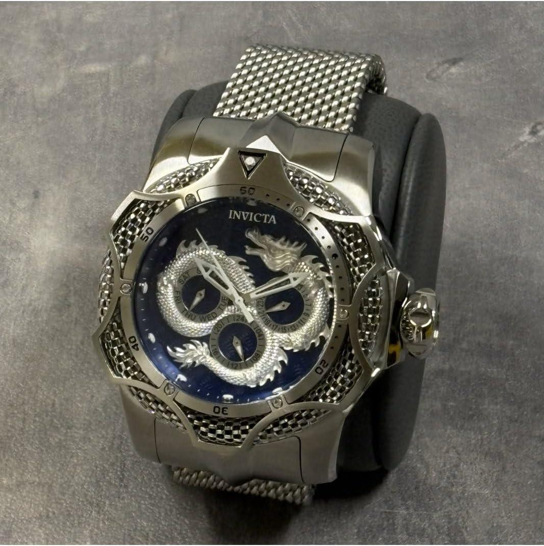 image:imageInvicta Venom Men 525mm Stainless Steel Steel BlueSilver dial VH63 Quartz