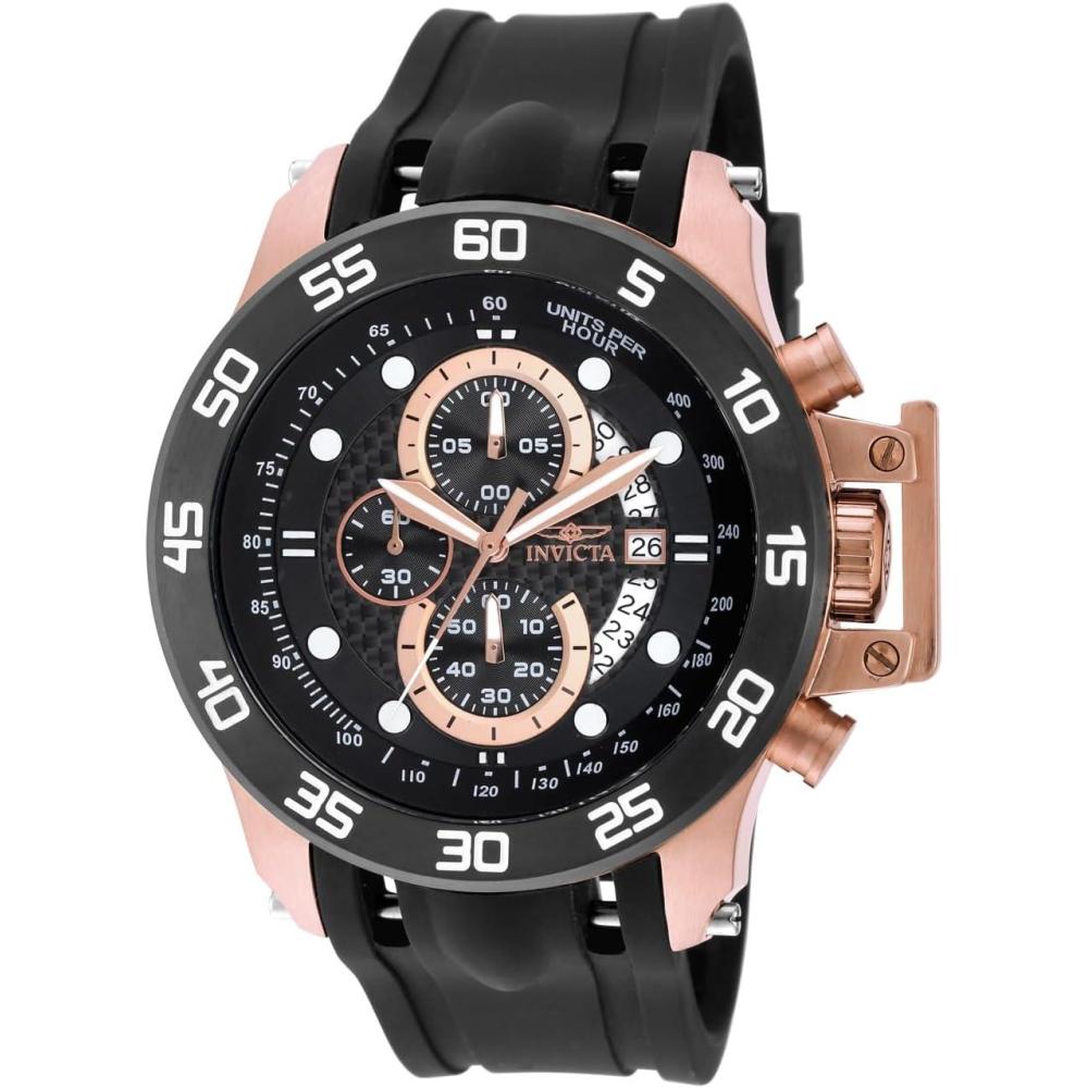 image:imageInvicta IForce Men 51mm Stainless Steel Rose Gold  Black Black dial VD57 Quartz