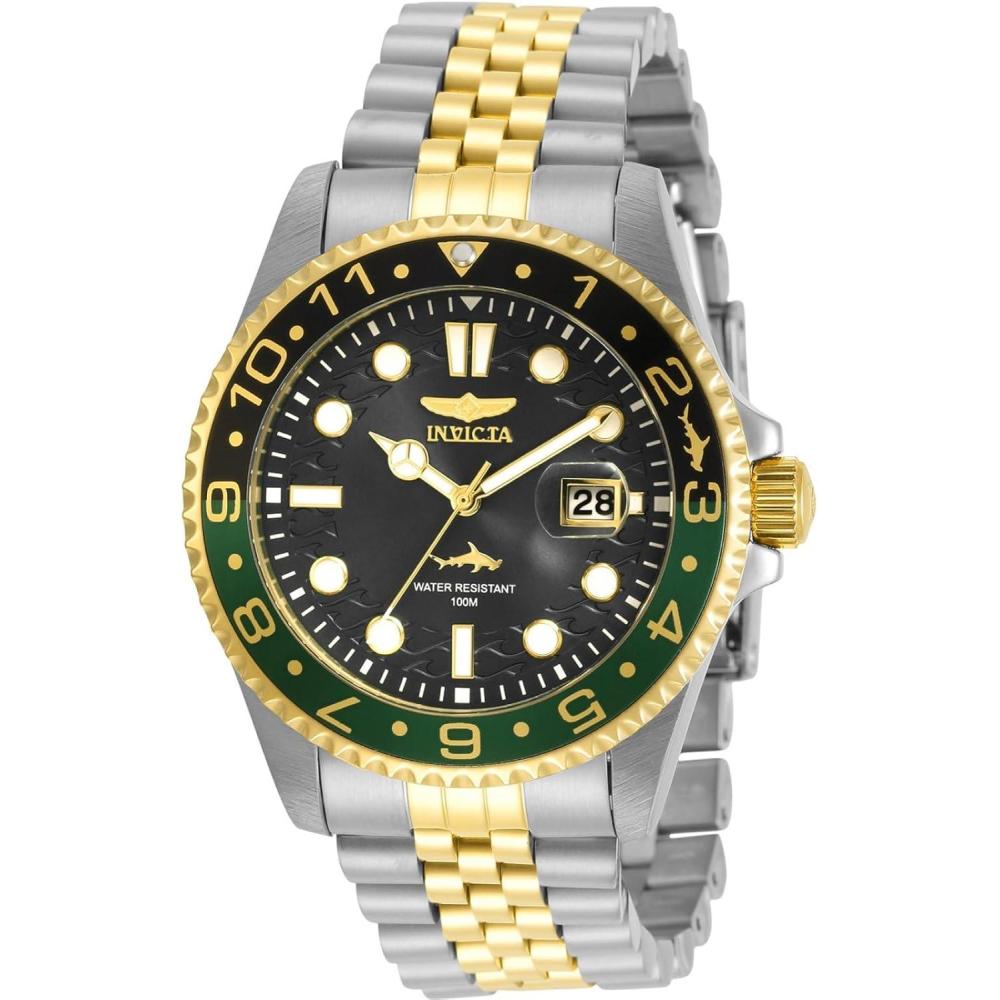 image:imageInvicta Mens 30625 Pro Diver Quartz 3 Hand Black Dial Watch