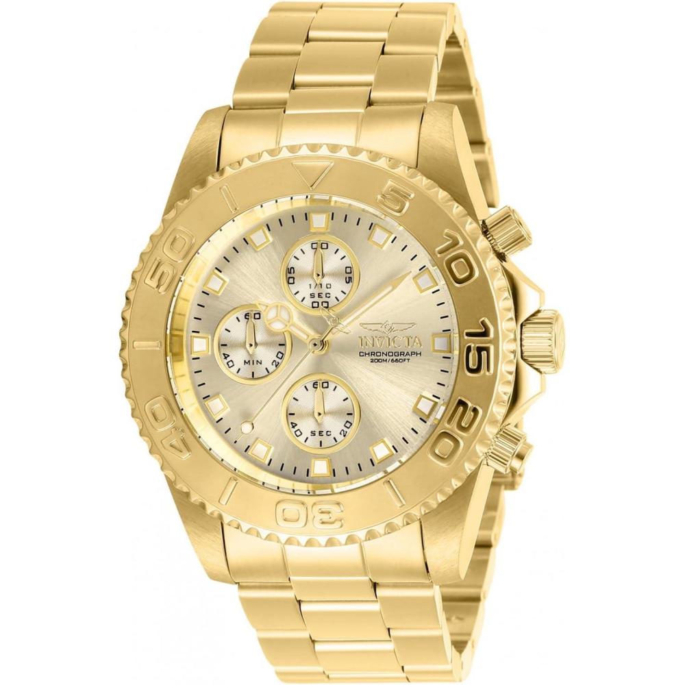 image:imageInvicta Mens Connection Quartz Watch with Stainless Steel Strap Gold 22 Model 28683
