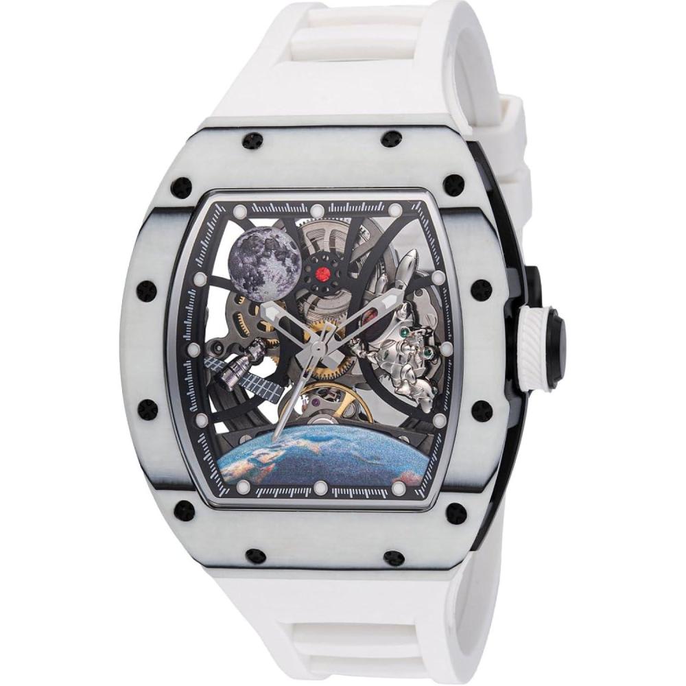 image:imageInvicta S1 Rally Men 41mm Stainless Steel Carbon Fiber Silver Steel Black dial JX2801 Automatic