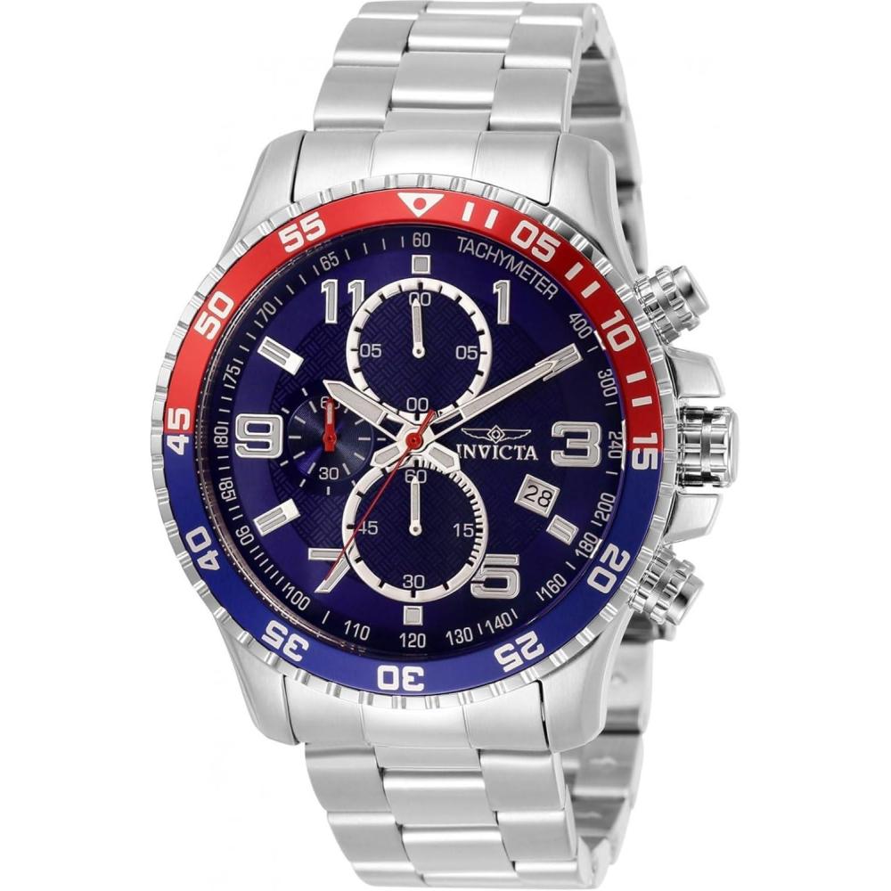 image:imageInvicta Specialty Stainless Steel Mens Quartz Watch 45mmSilver Blue