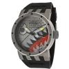 image:imageInvicta Mens 11651 DNA Bomber Brushed Black and Grey Dial Black Silicone Watch