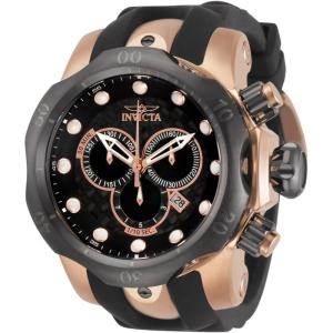 Invicta Men’s 0361 Reserve Collection Venom Chronograph Black Polyurethane Watch