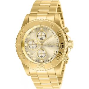 Invicta Men’s Connection Quartz Watch with Stainless Steel Strap, Gold, 22 (Model: 28683)
