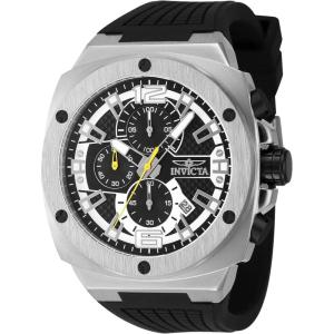 Invicta Racing Stainless Steel Men’s Quartz Watch – 47mm(Black  Steel)
