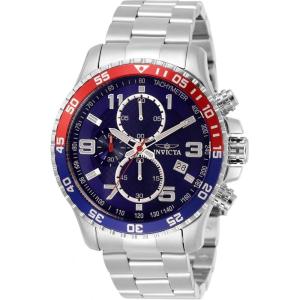 Invicta Specialty Stainless Steel Men’s Quartz Watch – 45mm(Silver / Blue)
