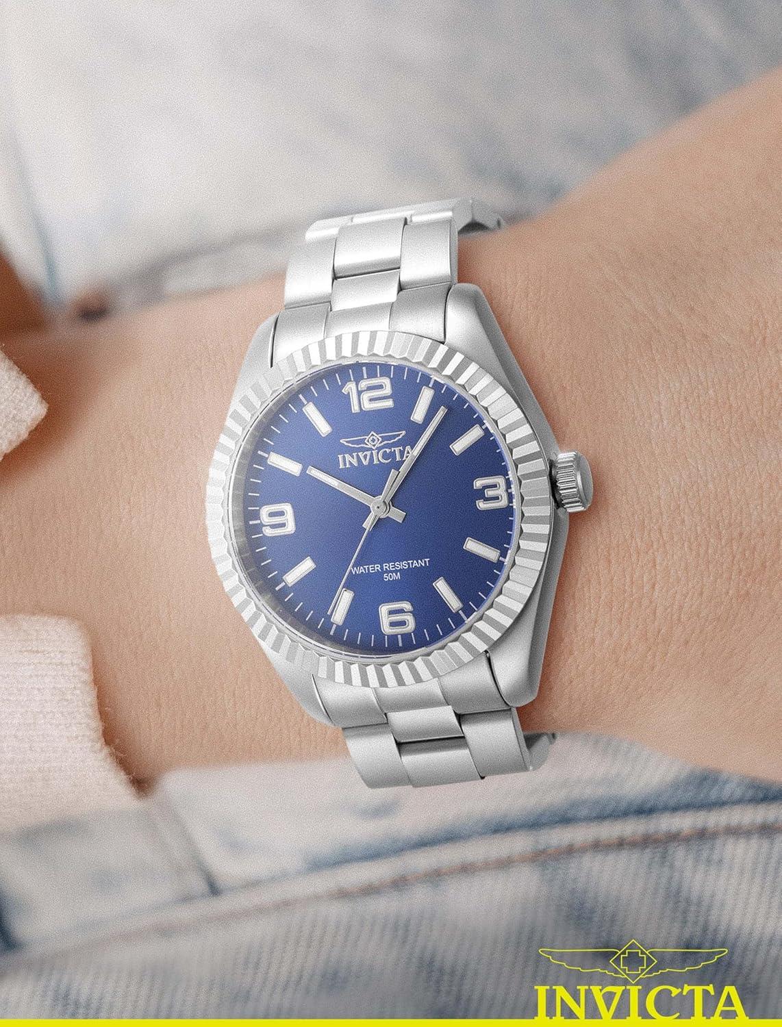 image:imageInvicta Specialty 47466 Womens Watch Waterproof Analogue Quartz Movement Stainless Steel with Blue dial 36mm