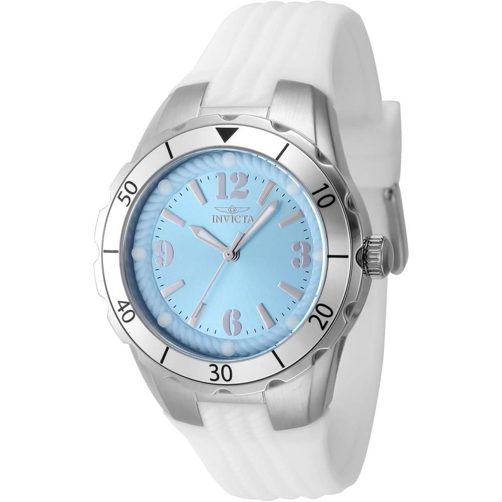 image:imageInvicta Angel Lady 38mm Stainless Steel Steel Light Blue dial PC21 Quartz