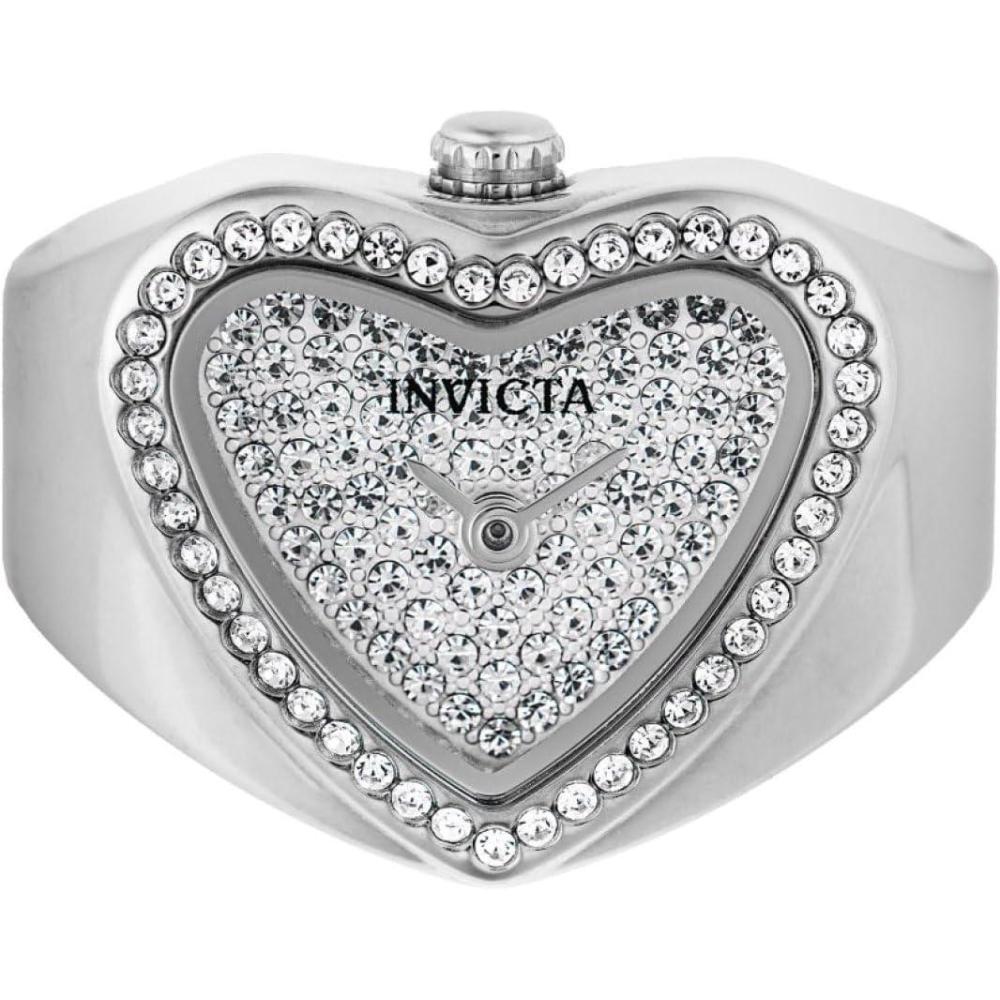 image:imageInvicta Mini Ring Watch Lady 185mm Stainless Steel Steel WhiteSilver dial VC00 Quartz