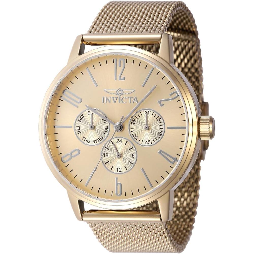 image:imageInvicta Womens Analog Quartz Watch with Stainless Steel Strap 47629 Gold Bracelet