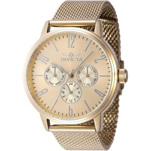 Invicta Women’s Analog Quartz Watch with Stainless Steel Strap 47629, Gold, Bracelet