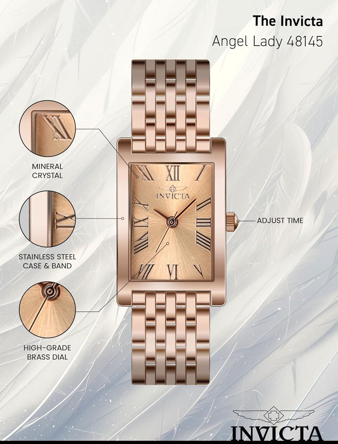 image:imageInvicta Angel Lady 1950mm Stainless Steel Rose Gold Rose Gold dial PC21J Quartz