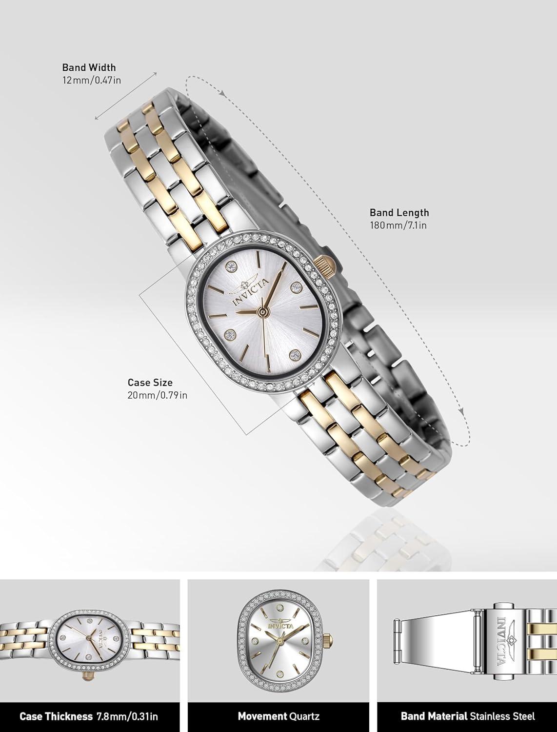 image:imageInvicta Angel Stainless Steel Womens Quartz Watch 20mmGold Steel