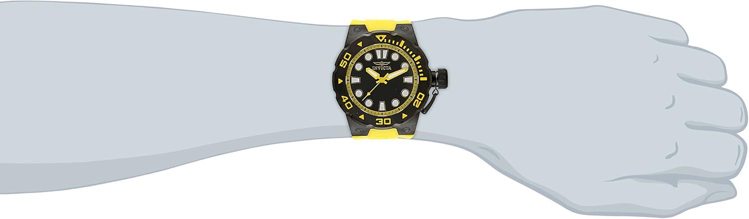 image:imageInvicta Mens 16138SYB Pro Diver Analog Display Swiss Quartz Yellow Watch