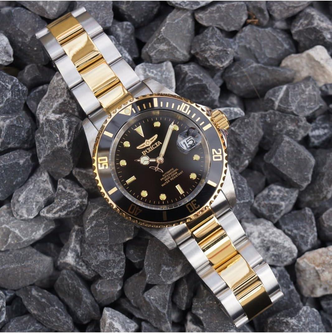 image:imageInvicta Mens 8927OB Pro Diver Watch 40mm Stainless Steel Steel Gold 7 Black