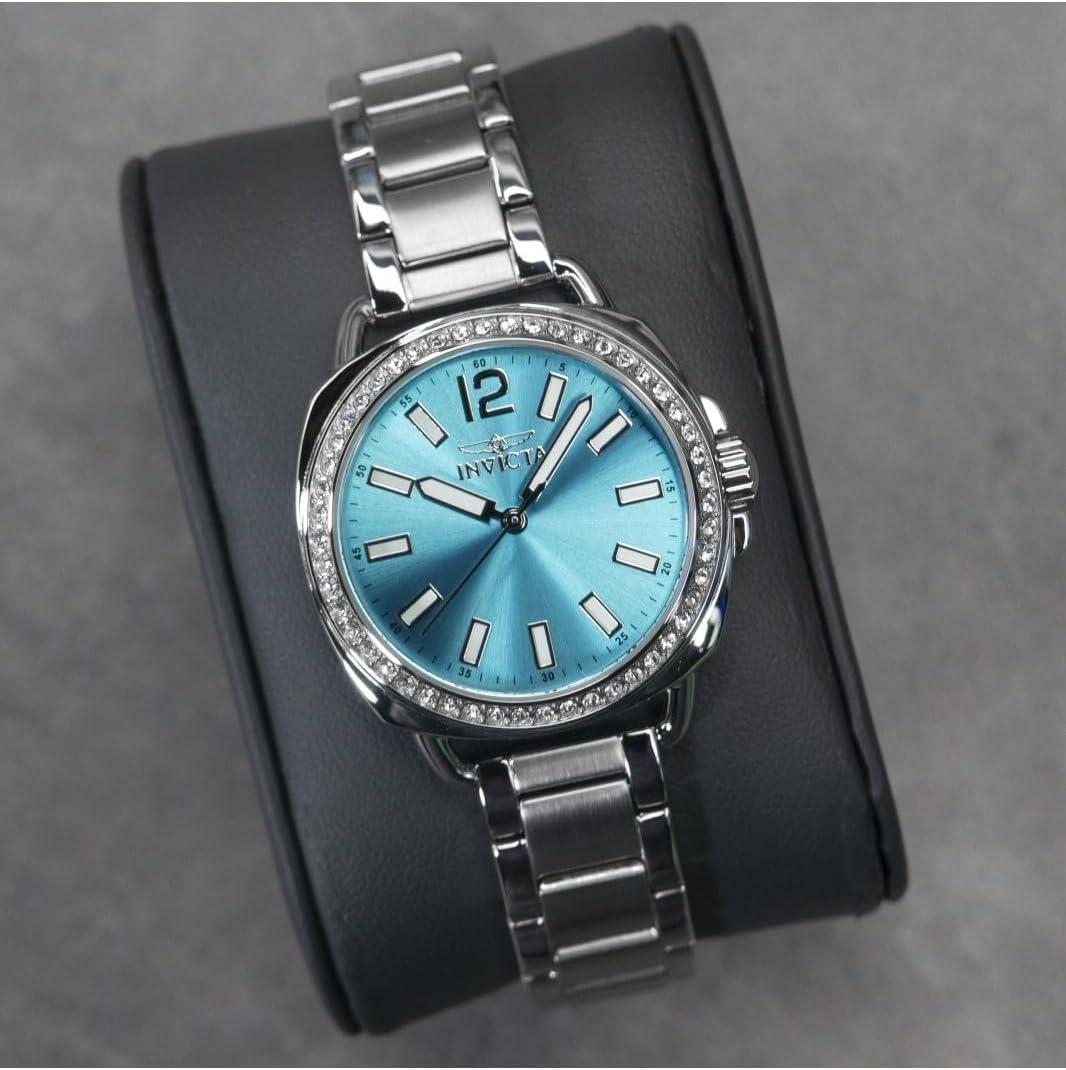 image:imageInvicta Womens 47327 Wildflower Quartz 3 Hand Light Blue Dial Watch